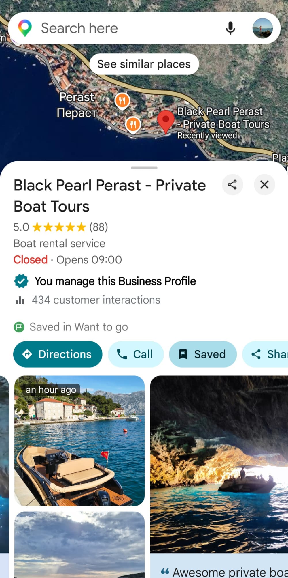 2 timmars privat rundtur - Boka-bukten, besök på Lady of the Rocks, Kotor och Tivat, Porto, Montenegro, panoramautsikt