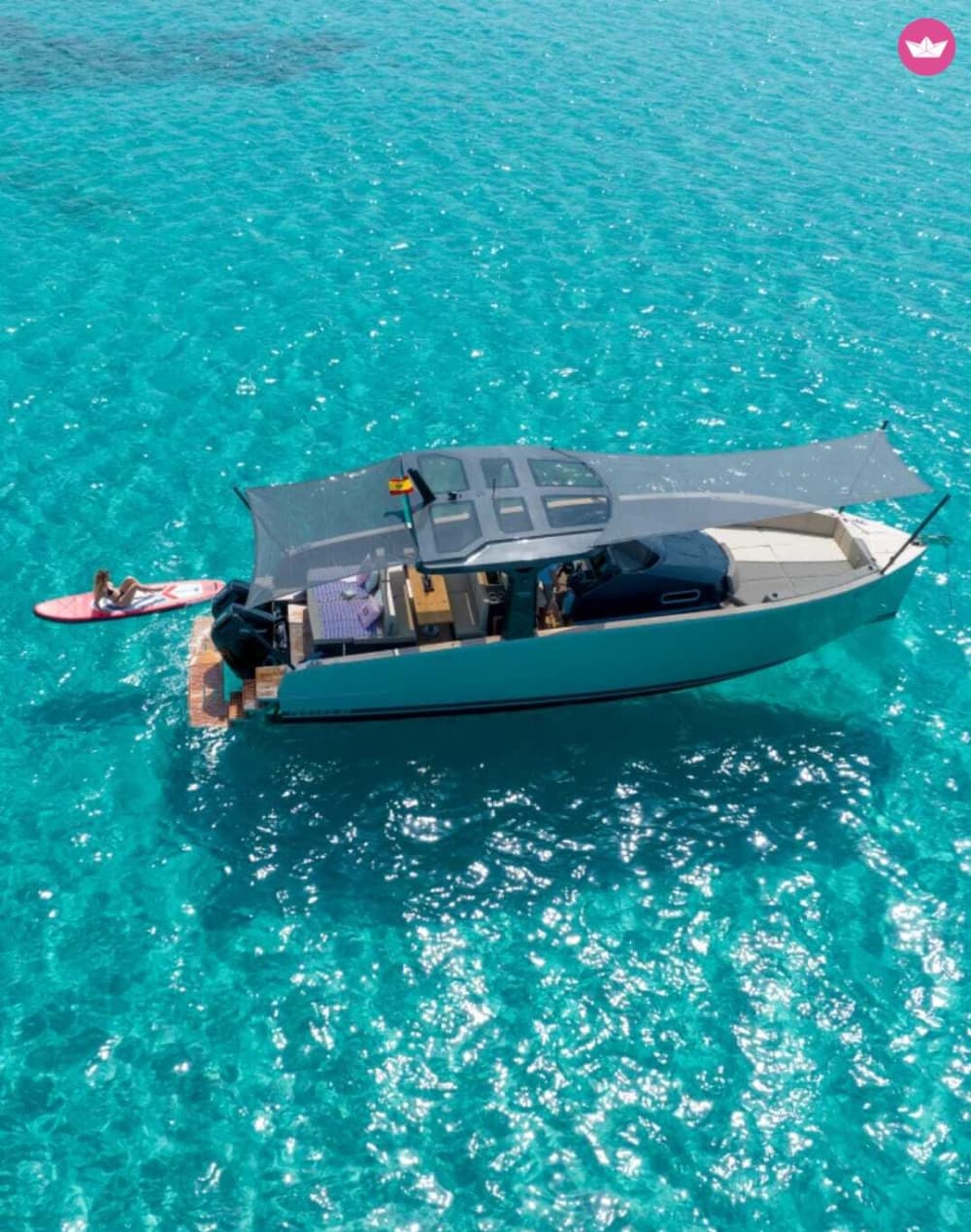 Lyxig båtdag på Menorca med bad och avkoppling