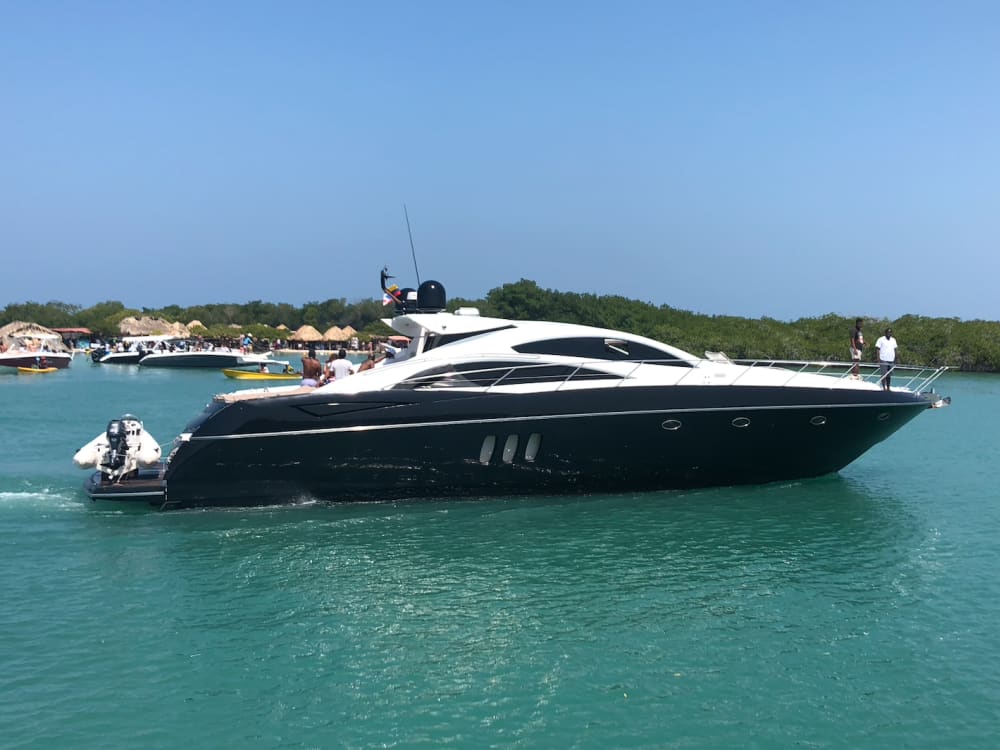 72 Fuß Sunseeker Sunset Cruise Cartagena – Privates Luxusyacht-Erlebnis