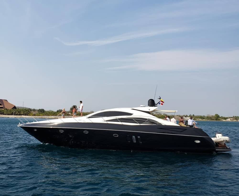 72 Fuß Sunseeker Sunset Cruise Cartagena – Privates Luxusyacht-Erlebnis