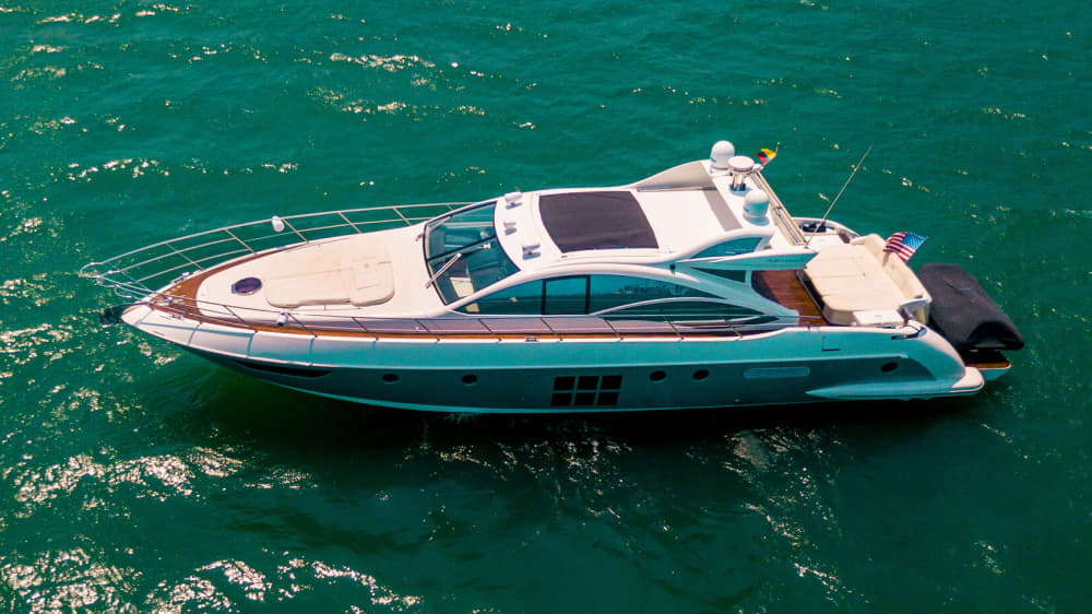 62-Fuß-Azimut-Sonnenuntergangsfahrt in Cartagena – Privates Yacht-Erlebnis