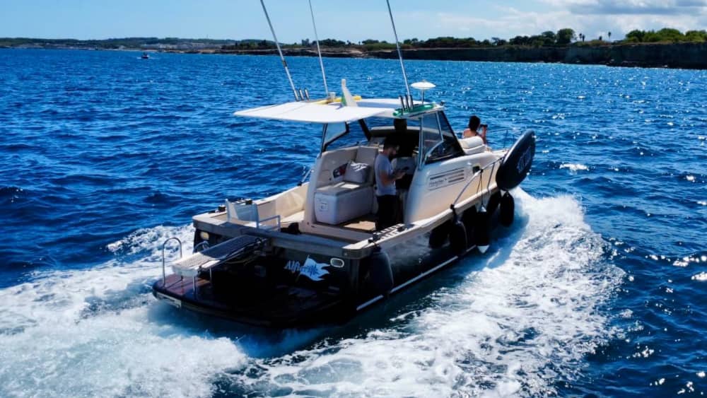 Een dag in de omgeving van Otranto: geniet van 6 uur verkenning aan boord van een motorboot.