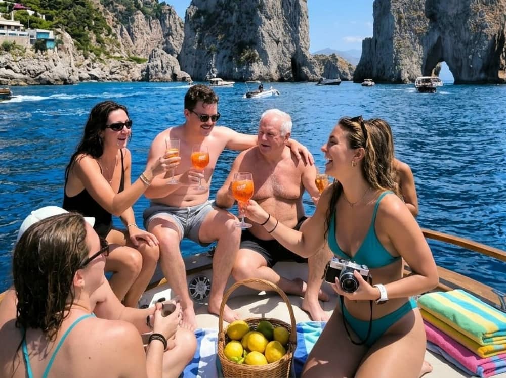 Ultieme Capri-avonturencruise: zeegrotten, schilderachtige kustlijn en vrije tijd