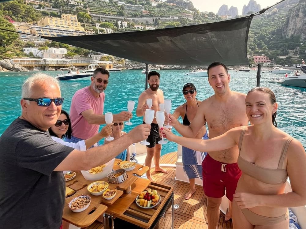 Boottocht naar Capri en de Blauwe Grot met een lokale schipper en ontdekkingstocht naar verborgen pareltjes.