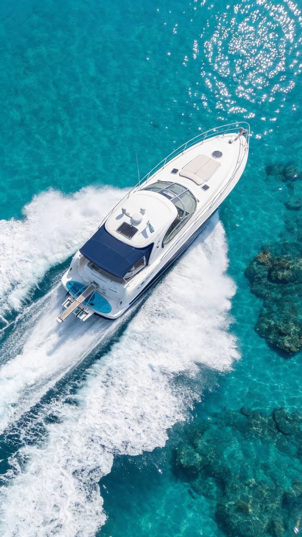 Unrivaled Skiathos Port views: A world-class day on a motor yacht