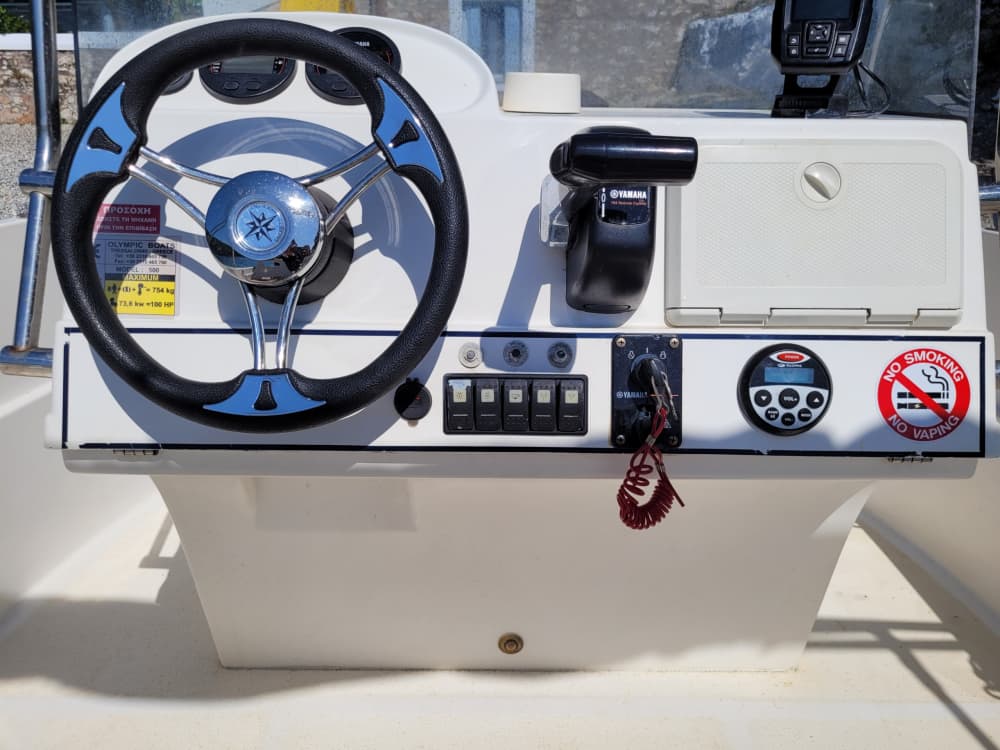 White, blue, and divine: A full day on a motorboat