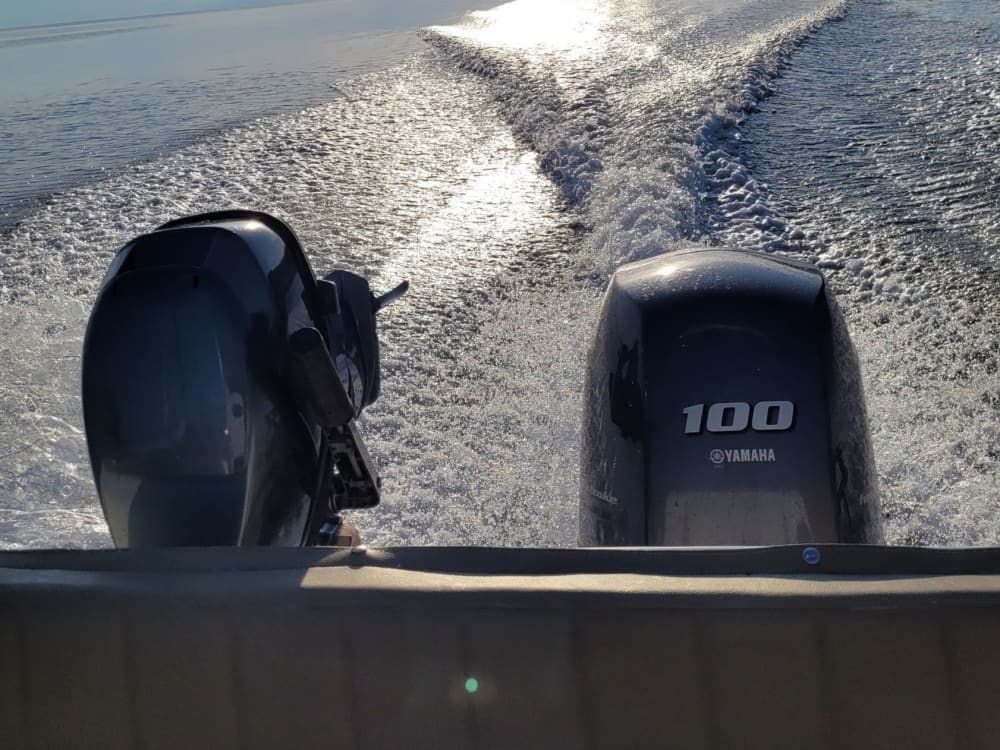 White, blue, and divine: A full day on a motorboat