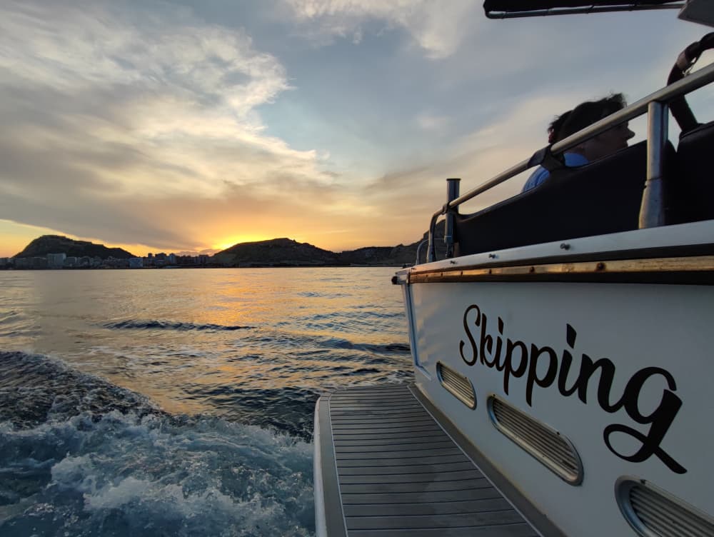 Skipping (4h) atardecer sobre el castillo.