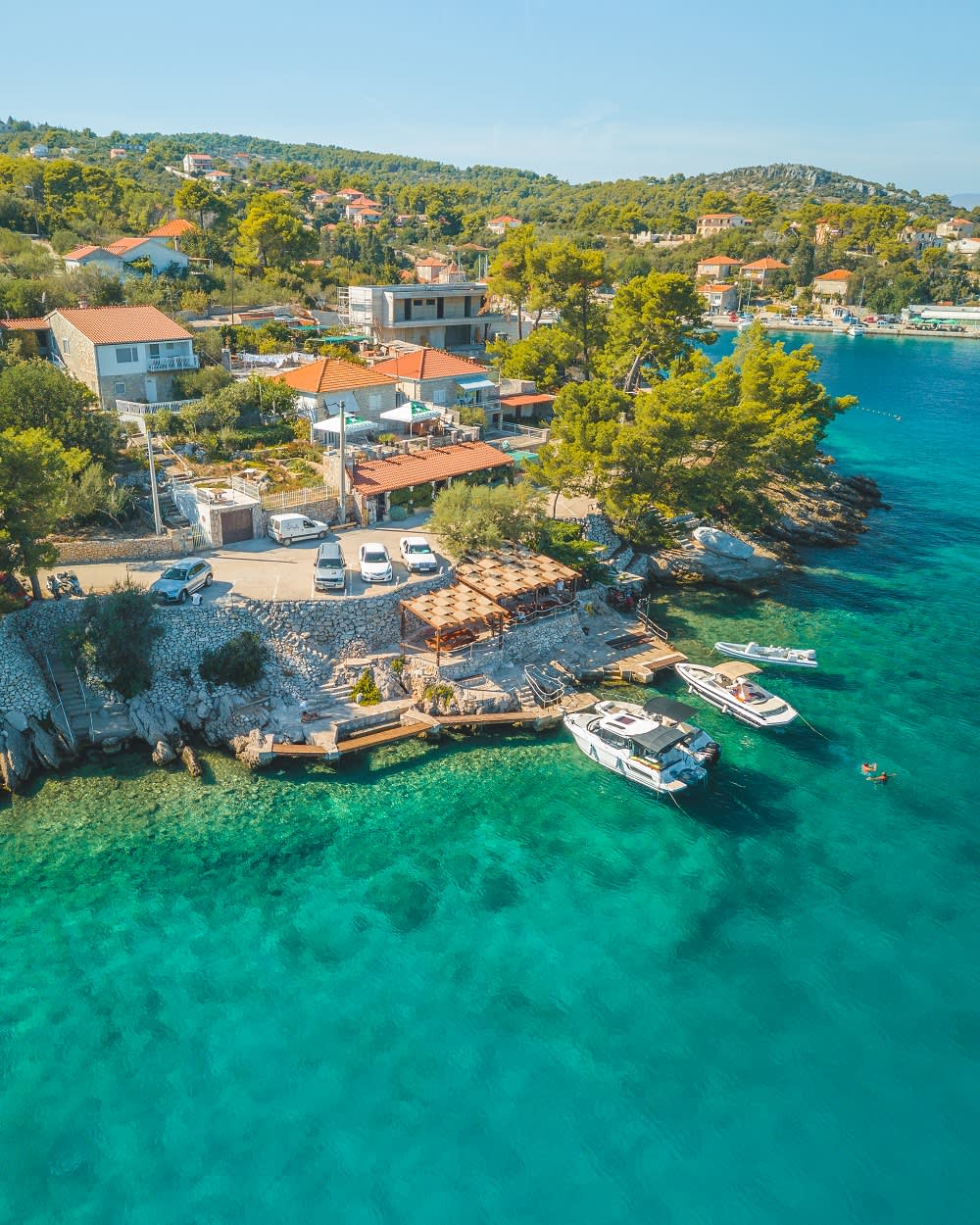Passeio de um dia para a praia da lagoa azul e ilha Šolta – Águas cristalinas e charme da ilha saindo de Split
