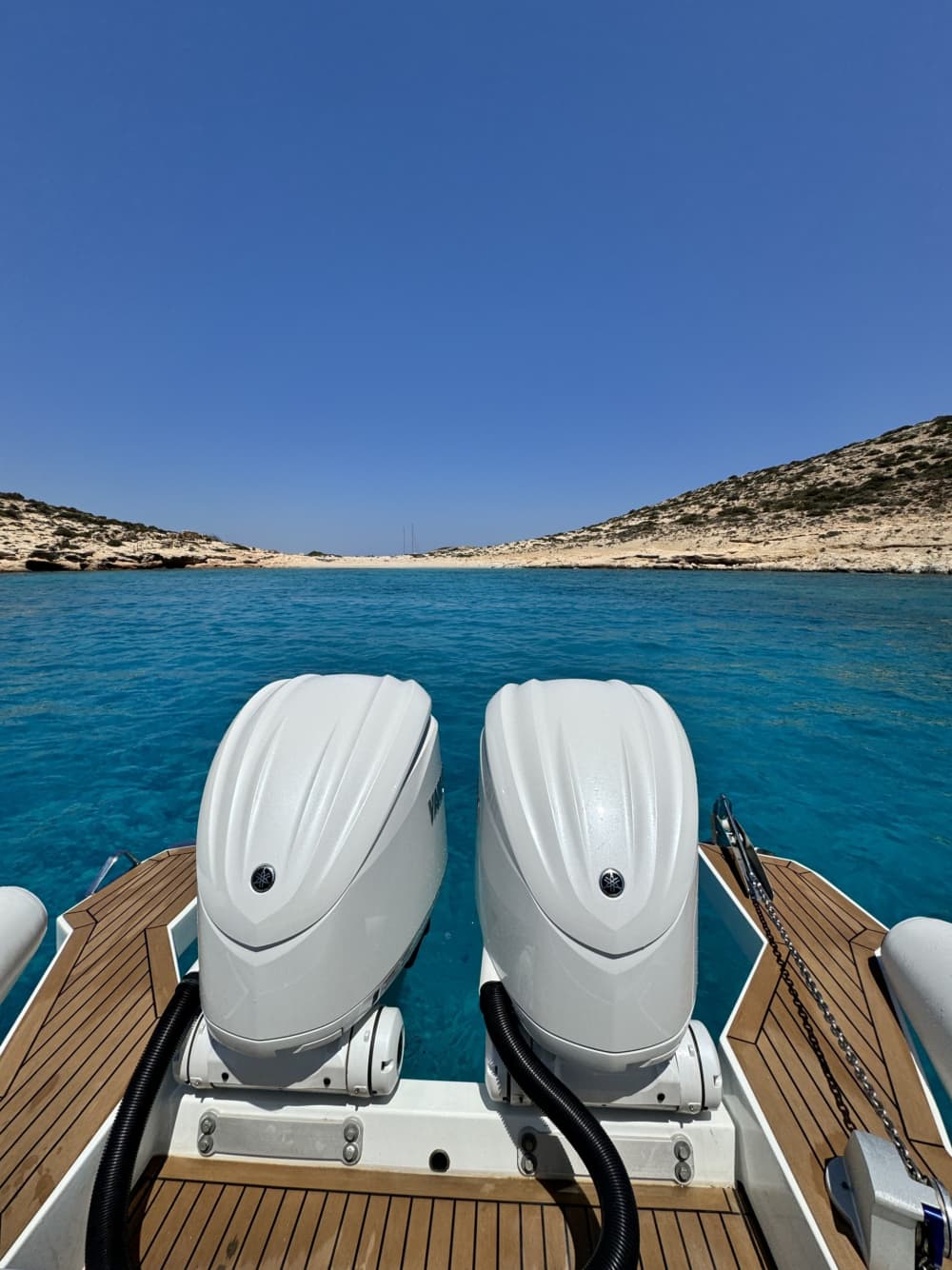 Your private motorboat for a day around Athens