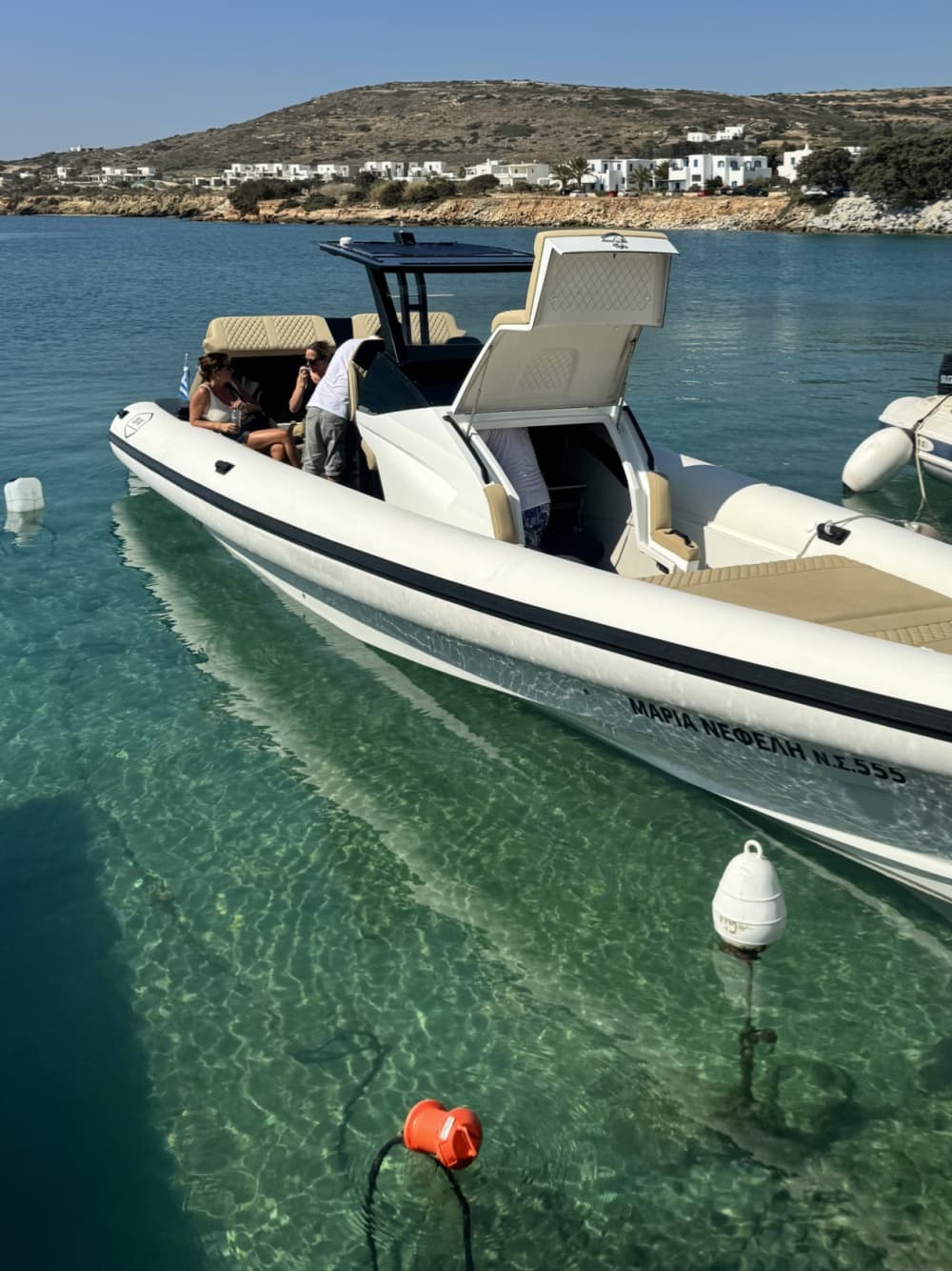 Your private motorboat for a day around Athens