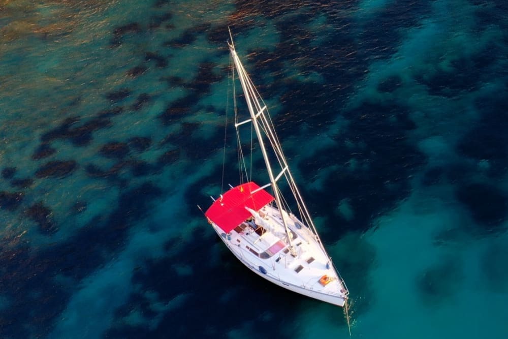 Esplora Ibiza e goditi un'intera giornata di navigazione su una barca a vela.