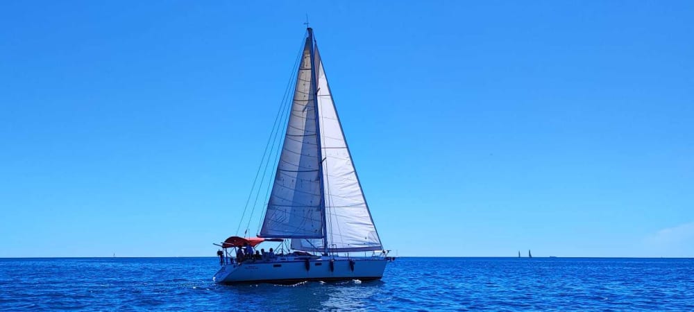 Esplora Ibiza e goditi un'intera giornata di navigazione su una barca a vela.