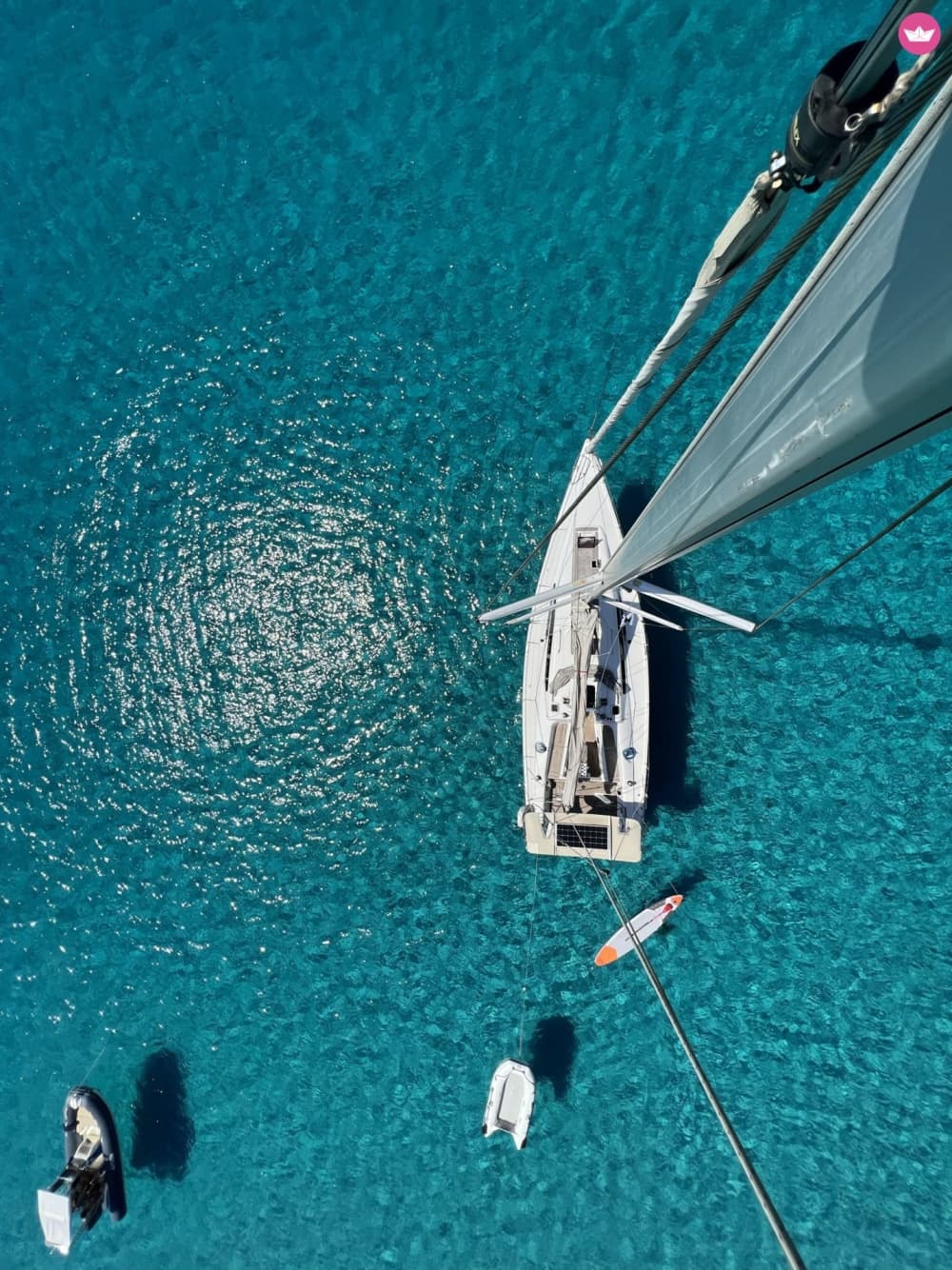 Zonsondergangavond in de haven van Marseille