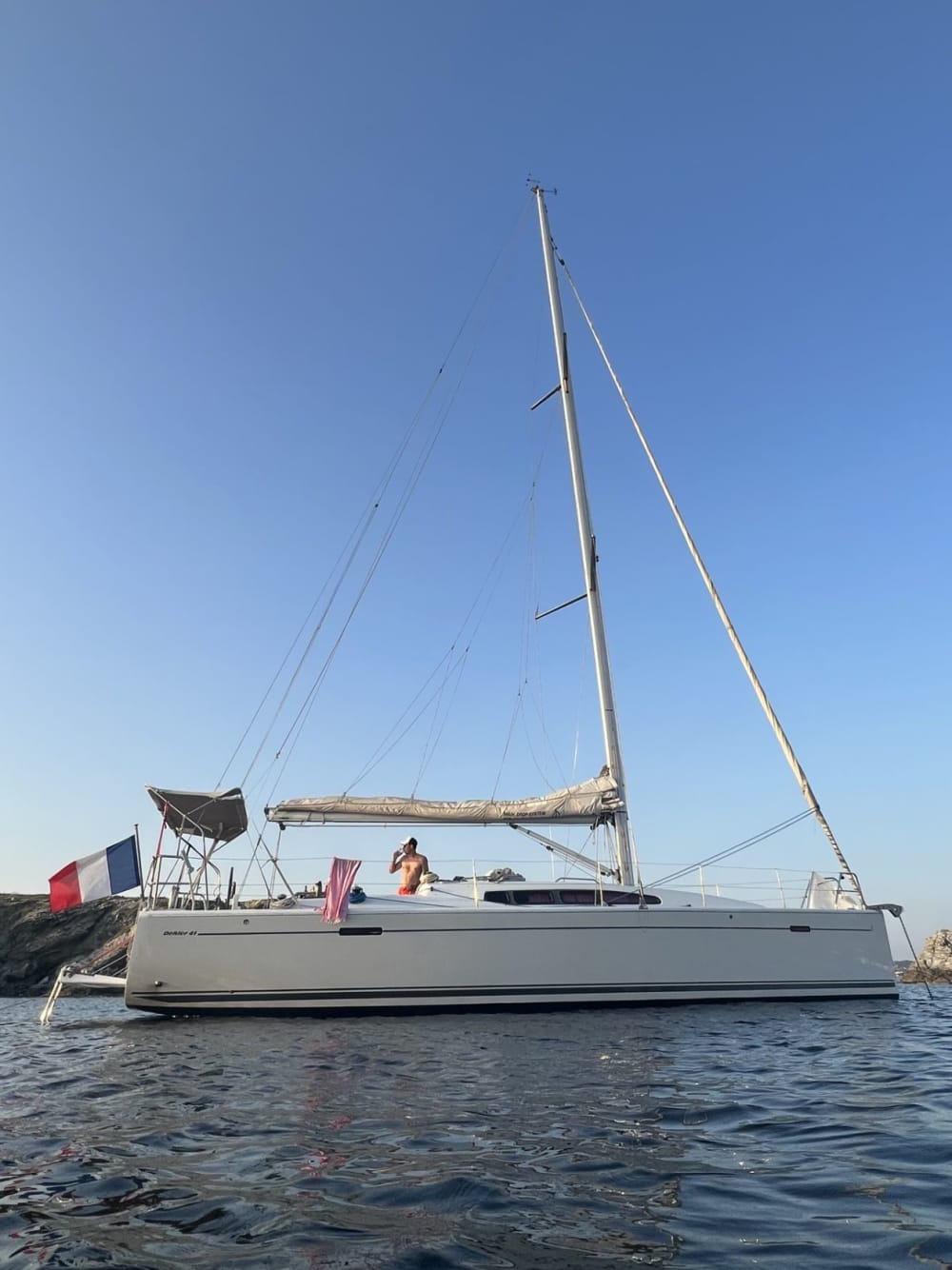 Zonsondergangavond in de haven van Marseille