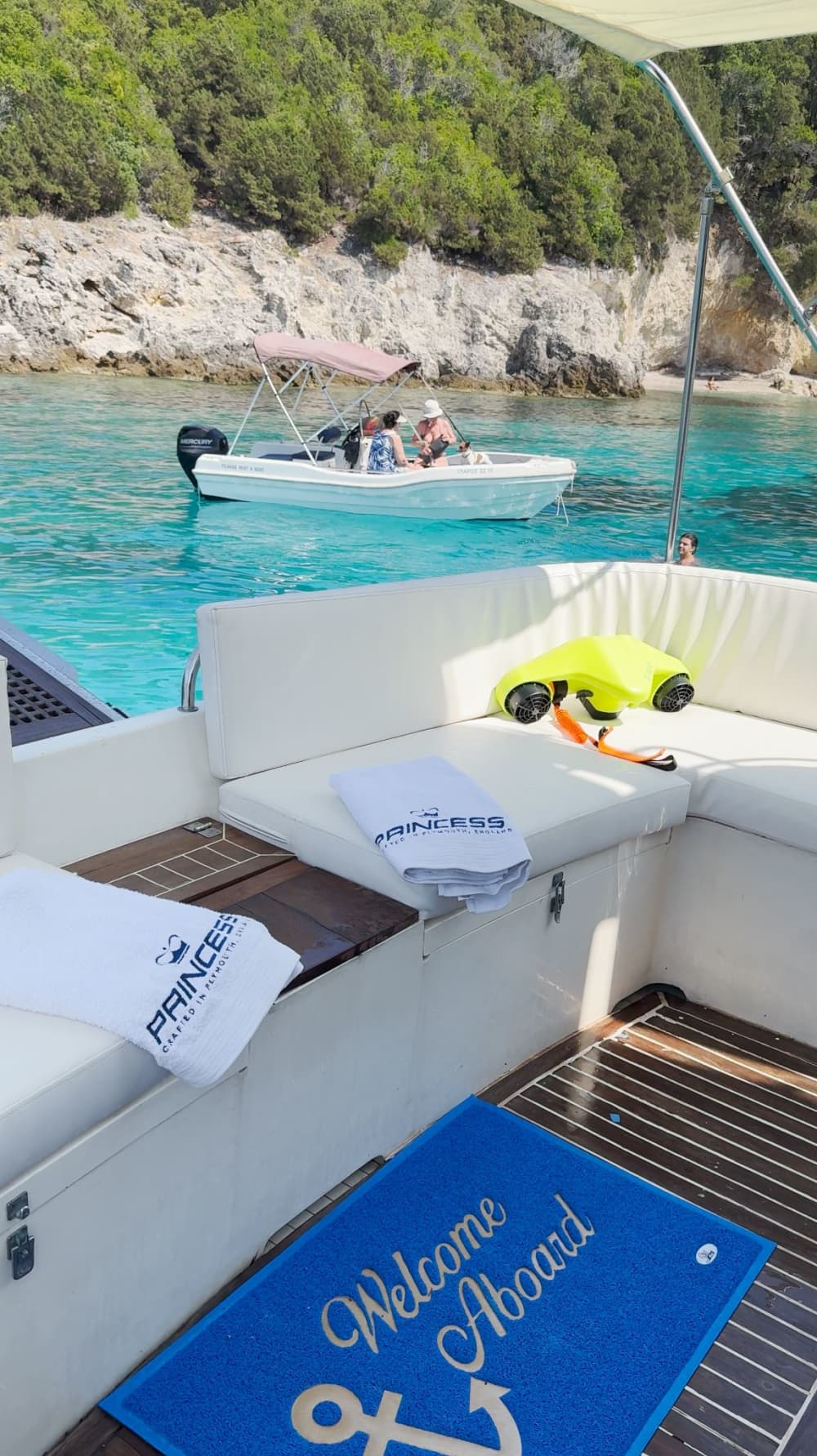 From Corfu to North-East Corfu Coastline, the Costa Costa Cruise: A Private Cruise Across Crystal Clear Waters & Secluded Beaches