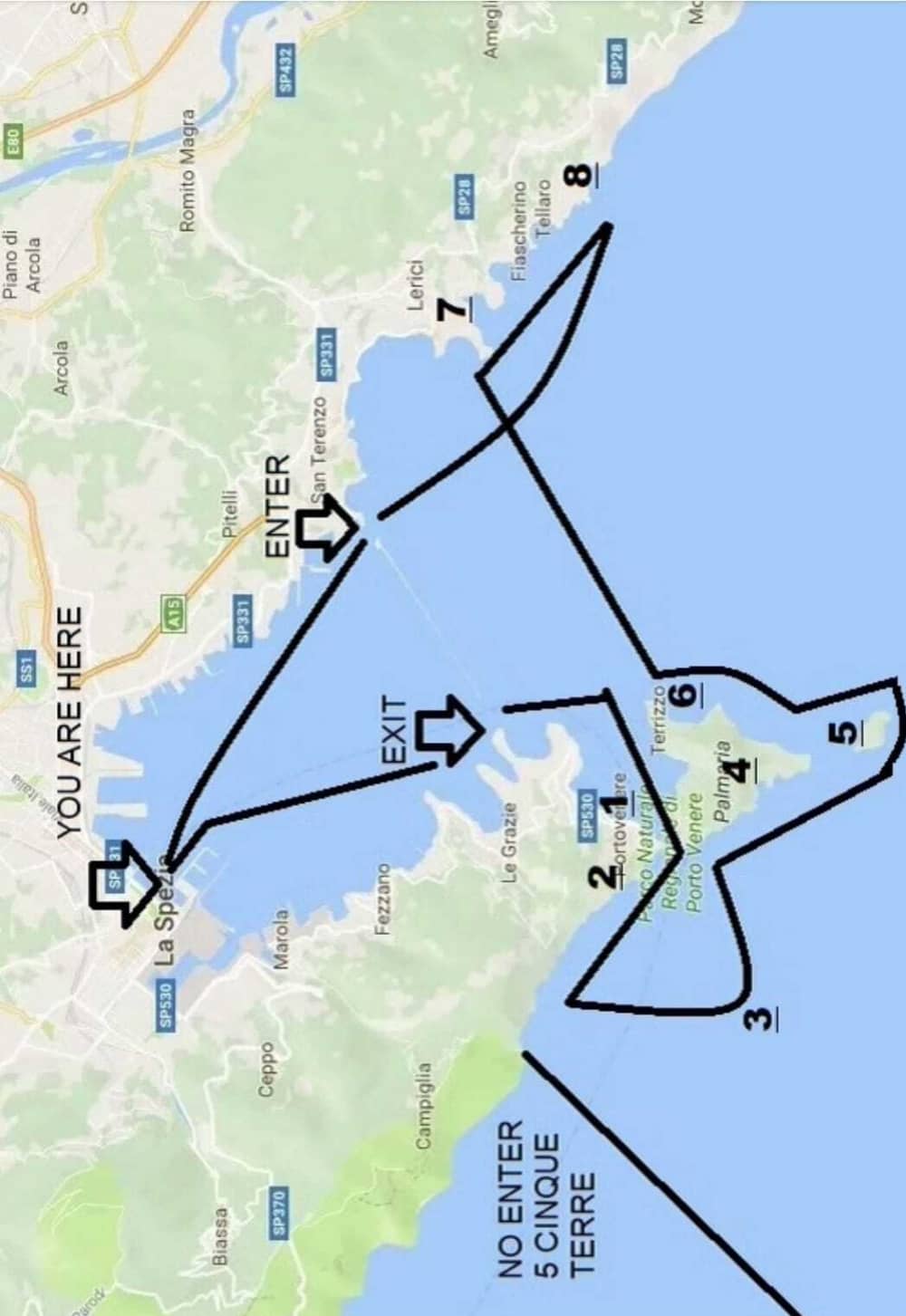 Descubrimiento de La Spezia en medio día: Su breve escapada en lancha motora.