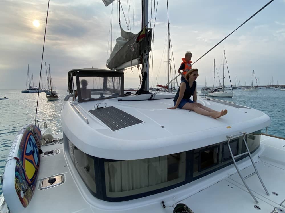 Spend a 8h sailing around Ibiza on a catamaran