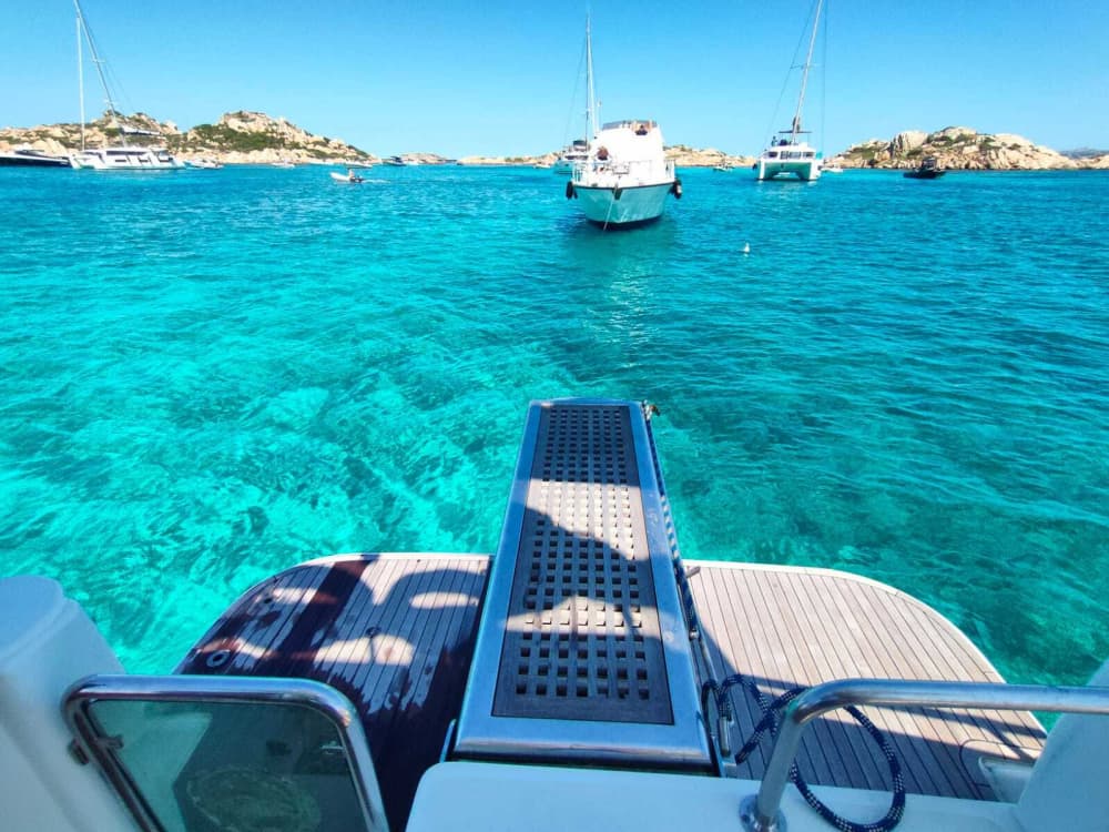 Discover La Maddalena on a motorboat for 7h
