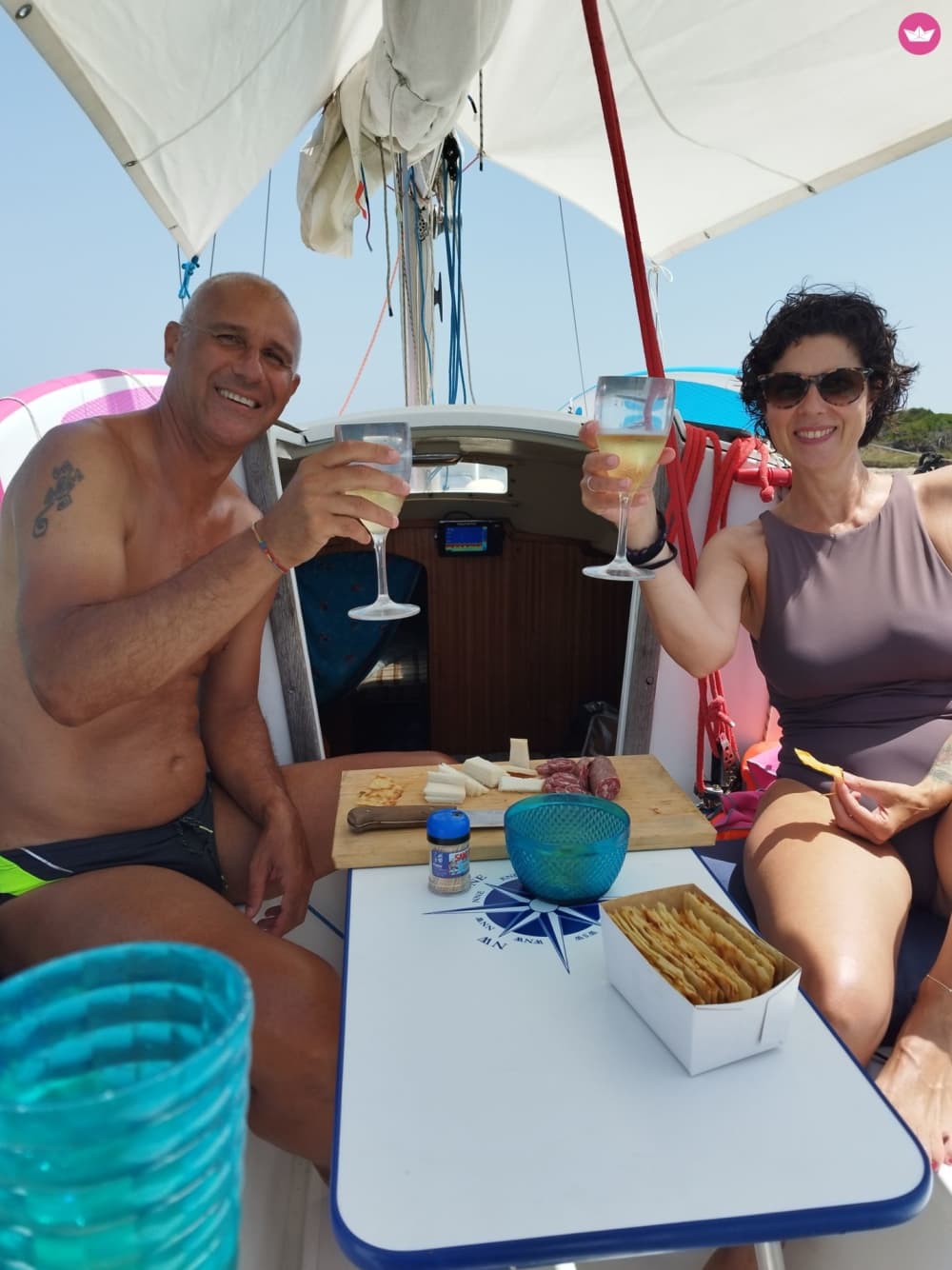 Sailing with Fabio. A day trip by sailboat between Sardinia and Corsica.