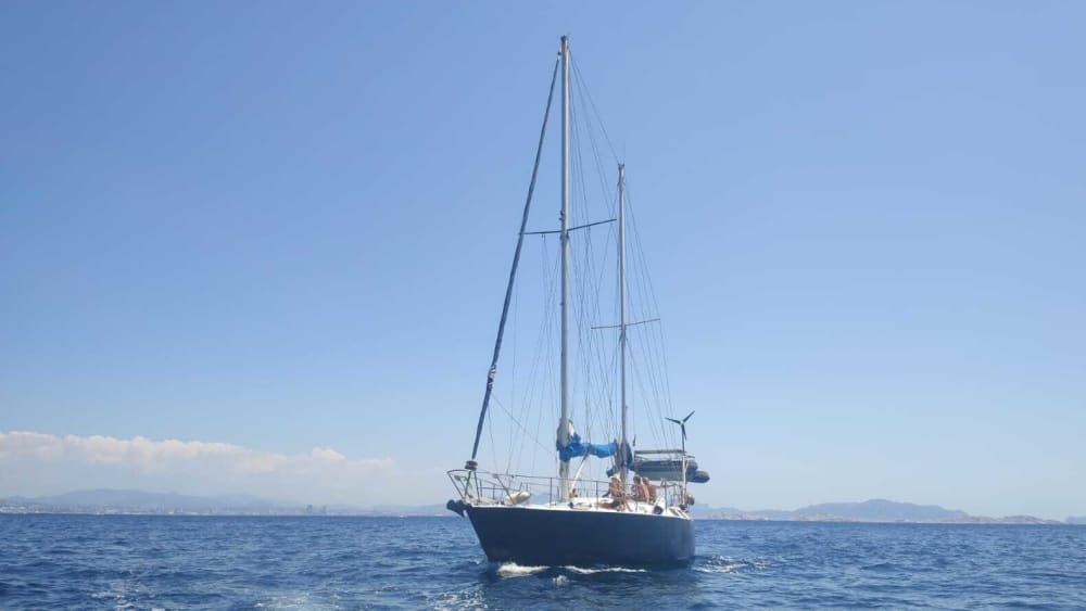 Introduktionsdag för segling i Calanques med badstopp.