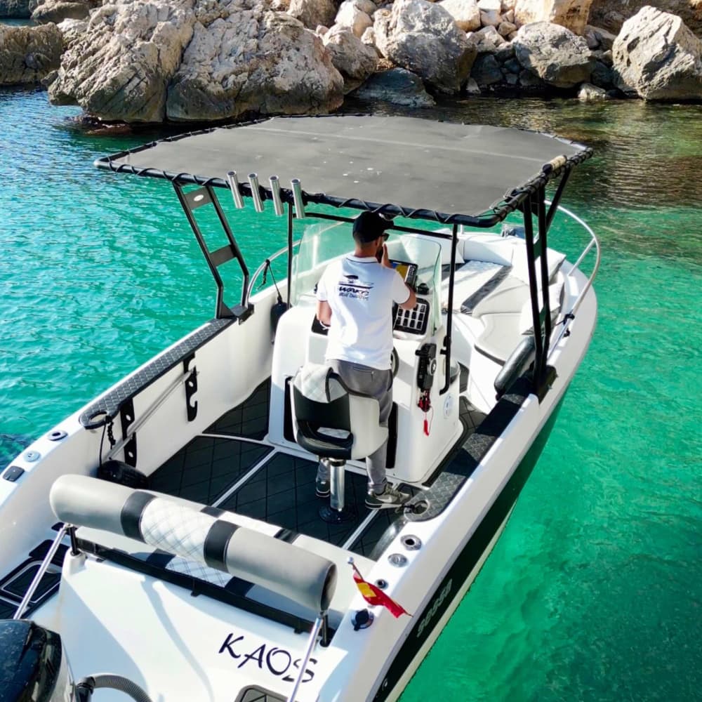 Full day of sea caves and crystal clear waters.