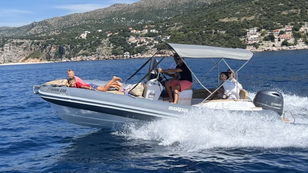 Discover Dubrovnik's shores: A complete day trip aboard a motorboat