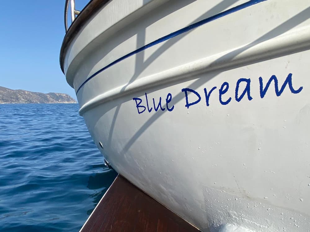 One day in Roses on a motorboat