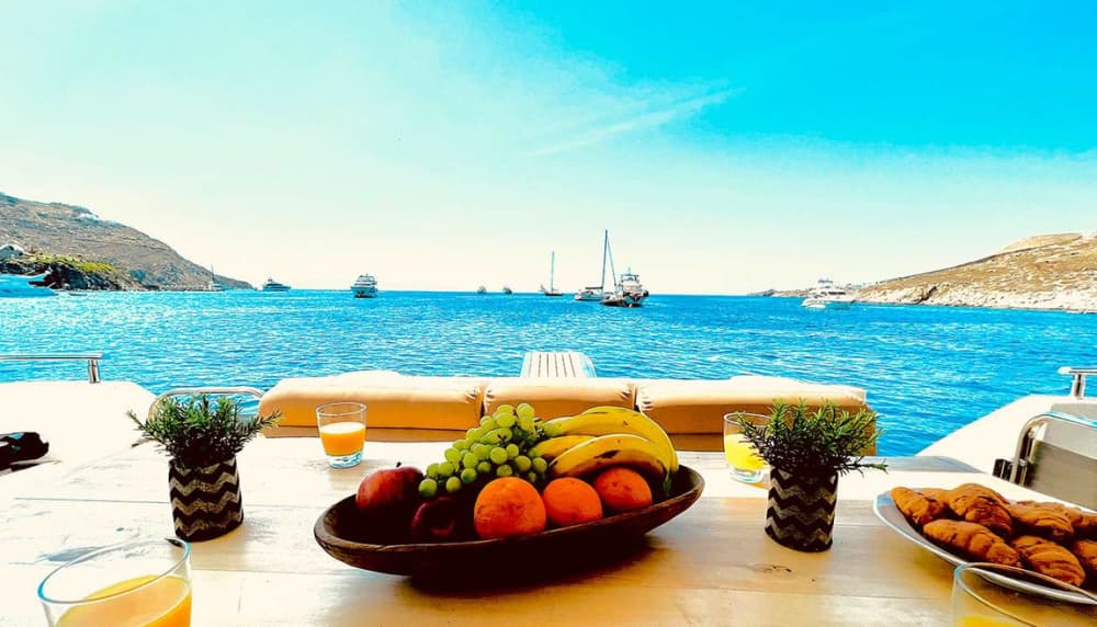 Full Day Private Cruise South Coast or Delos & Rhenia (Azimut 58ft)