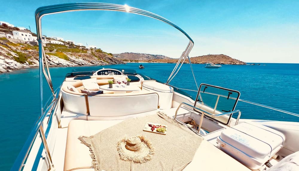 Full Day Private Cruise South Coast or Delos & Rhenia (Azimut 58ft)