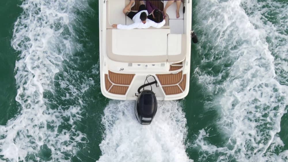 Um dia em La Manga, num barco a motor.