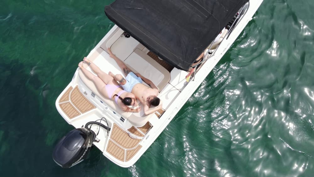 Um dia em La Manga, num barco a motor.