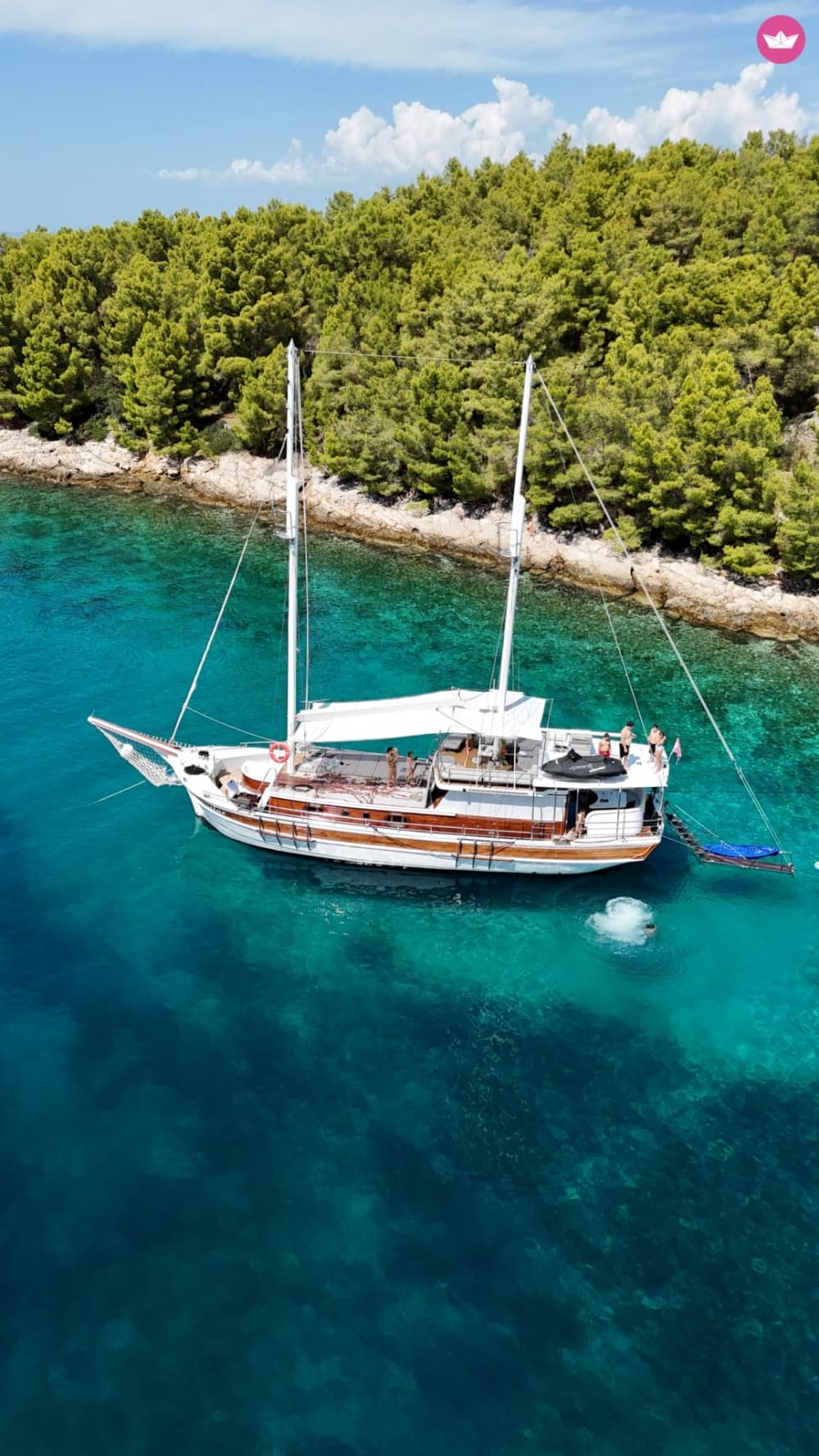 Découvrez des plages cachées lors d'une excursion en voilier de Split à l'île de Solta