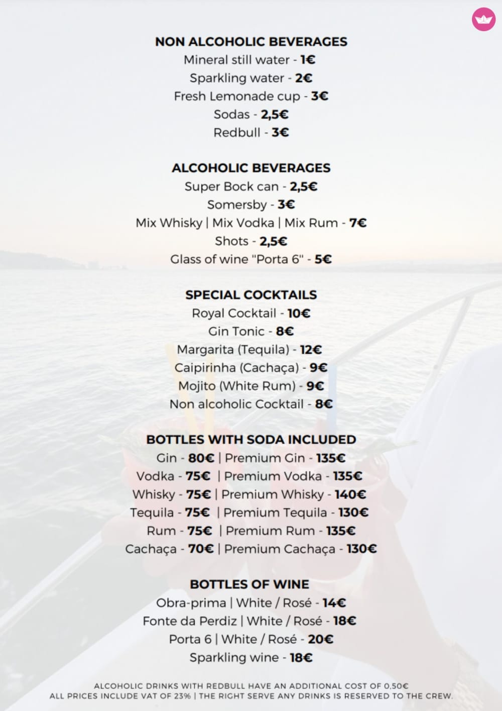 Croisière privée de 6 heures sur un catamaran à Lisbonne