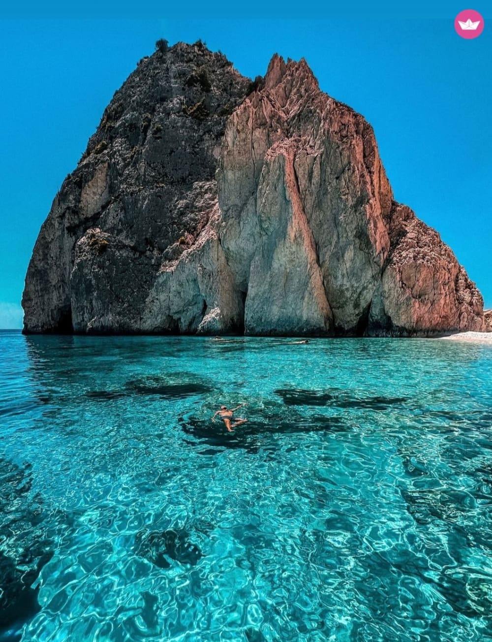 Île de Marathonisi et escapade côtière de Mizythres