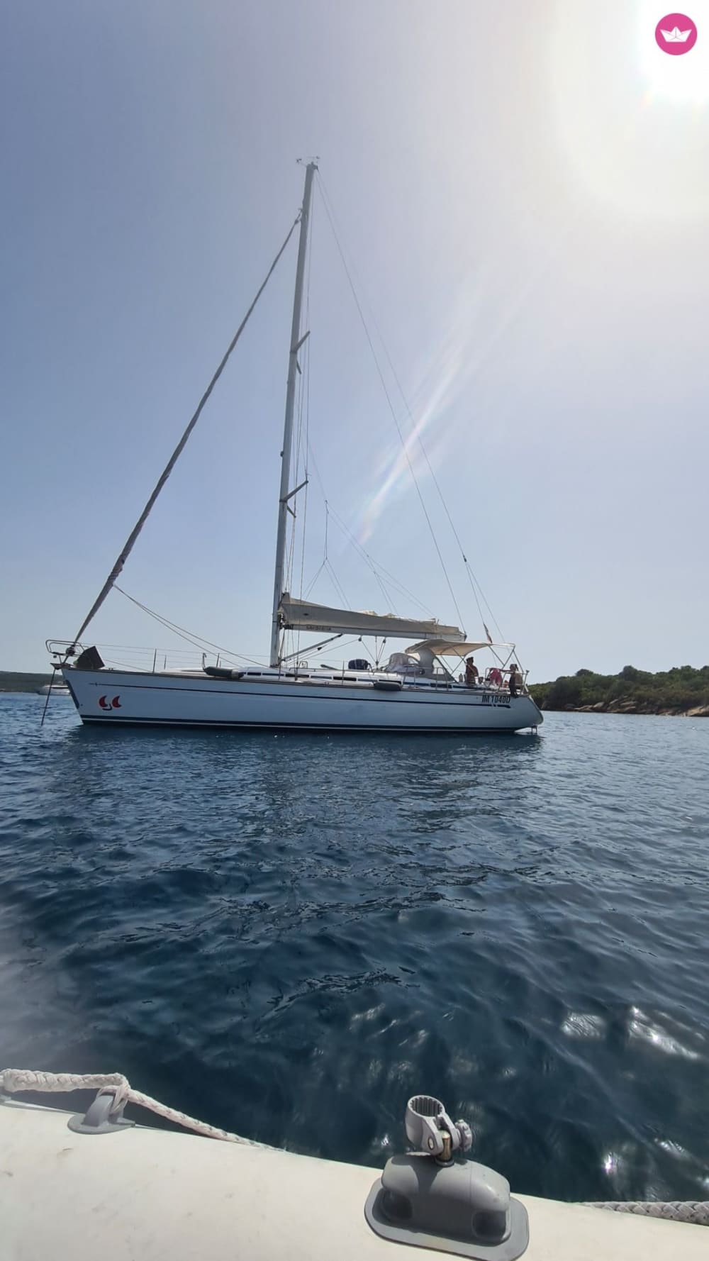Half-day cruise in the Gulf of Cagliari: sail towards the horizon with Prosecco swimming stops.