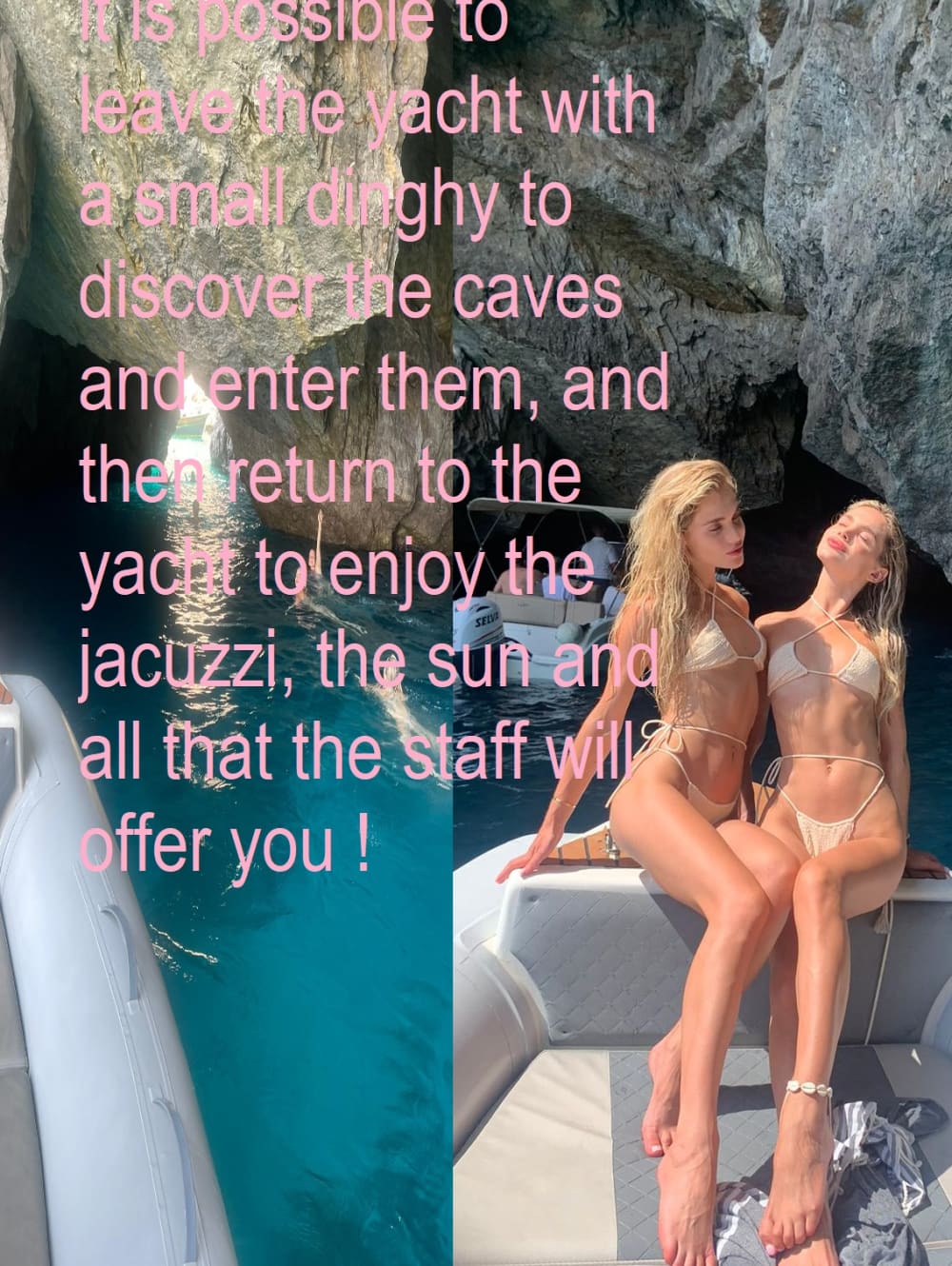 Exklusive Yacht mit Whirlpool und Skybar in Capri