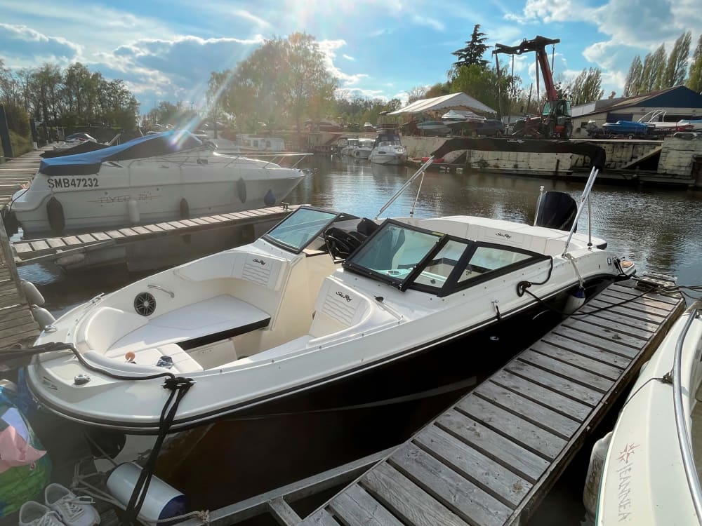 Picnic a Villennes-sur-Seine a bordo della Joio