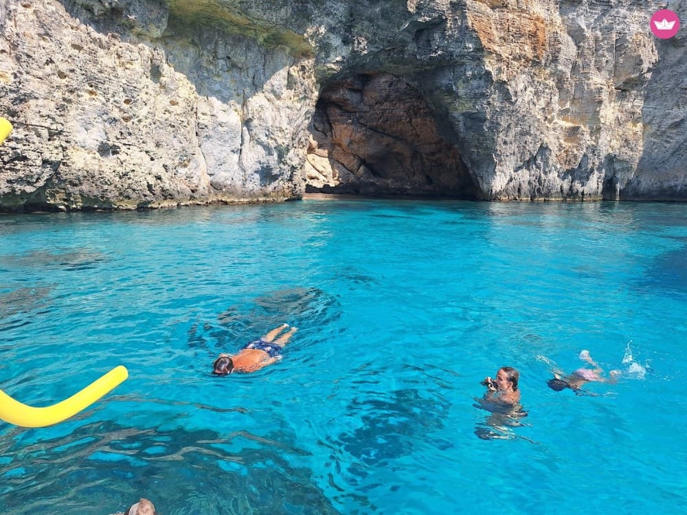 Day Trip to Comino, Blue Lagoon, Crystal Lagoon and Caves