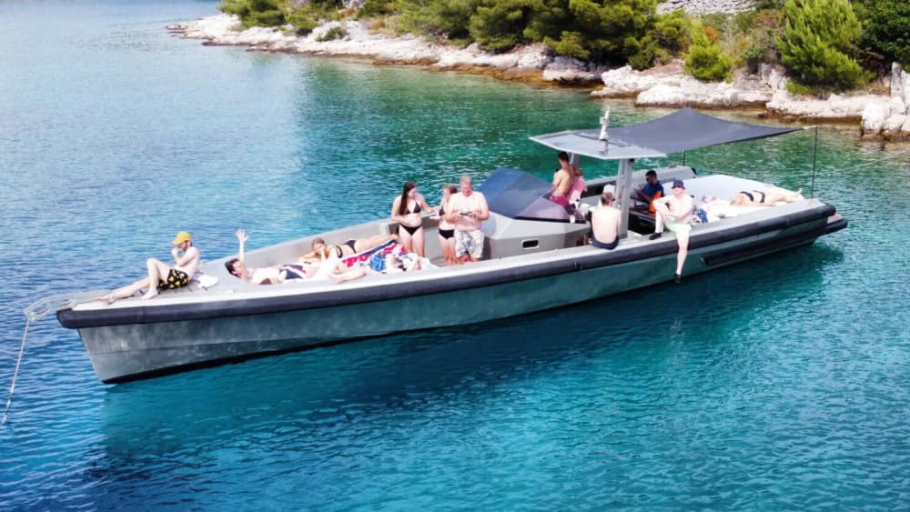 Aventura de lancha de luxo: Ilhas Hvar e Pakleni