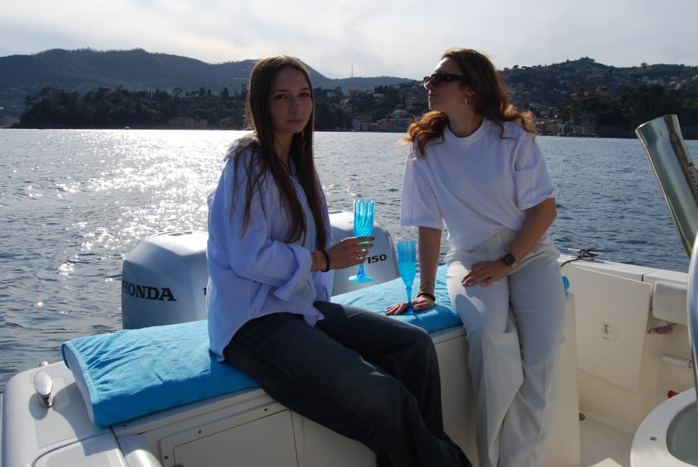 Aperitif on a Boat in Portofino