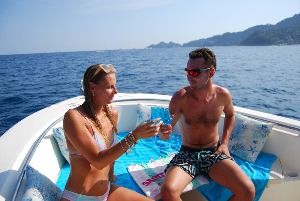 Aperitif on a Boat in Portofino