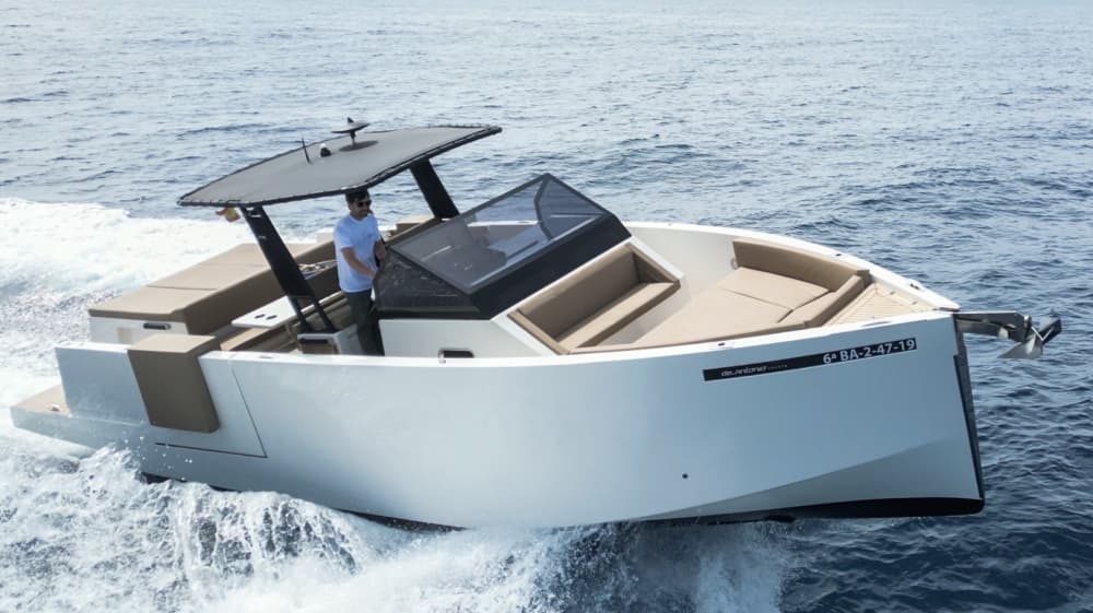 Private boat trip around Ibiza on a motorboat