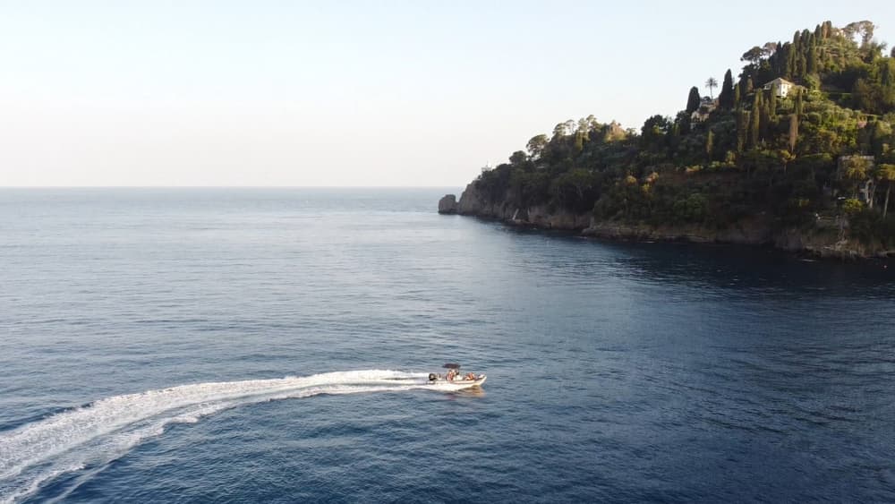 BWA 740 Inflatable Boat Tour in Portofino with Aperitif and Swimming Stop