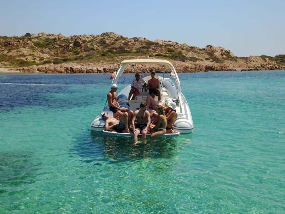 Spargi, Budelli, Santa Maria και Razzoli με λέμβο