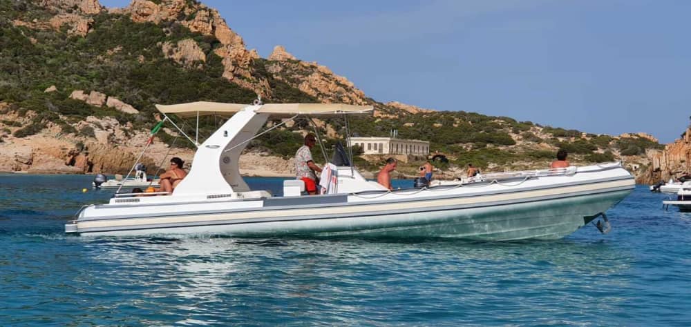 Spargi, Budelli, Santa Maria και Razzoli με λέμβο