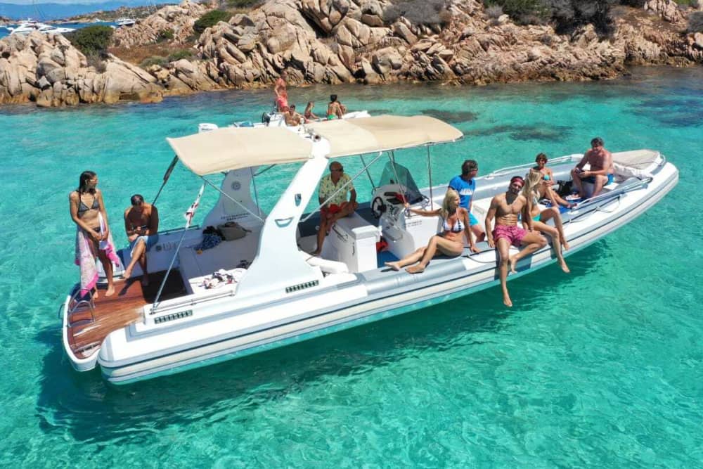 Spargi, Budelli, Santa Maria και Razzoli με λέμβο