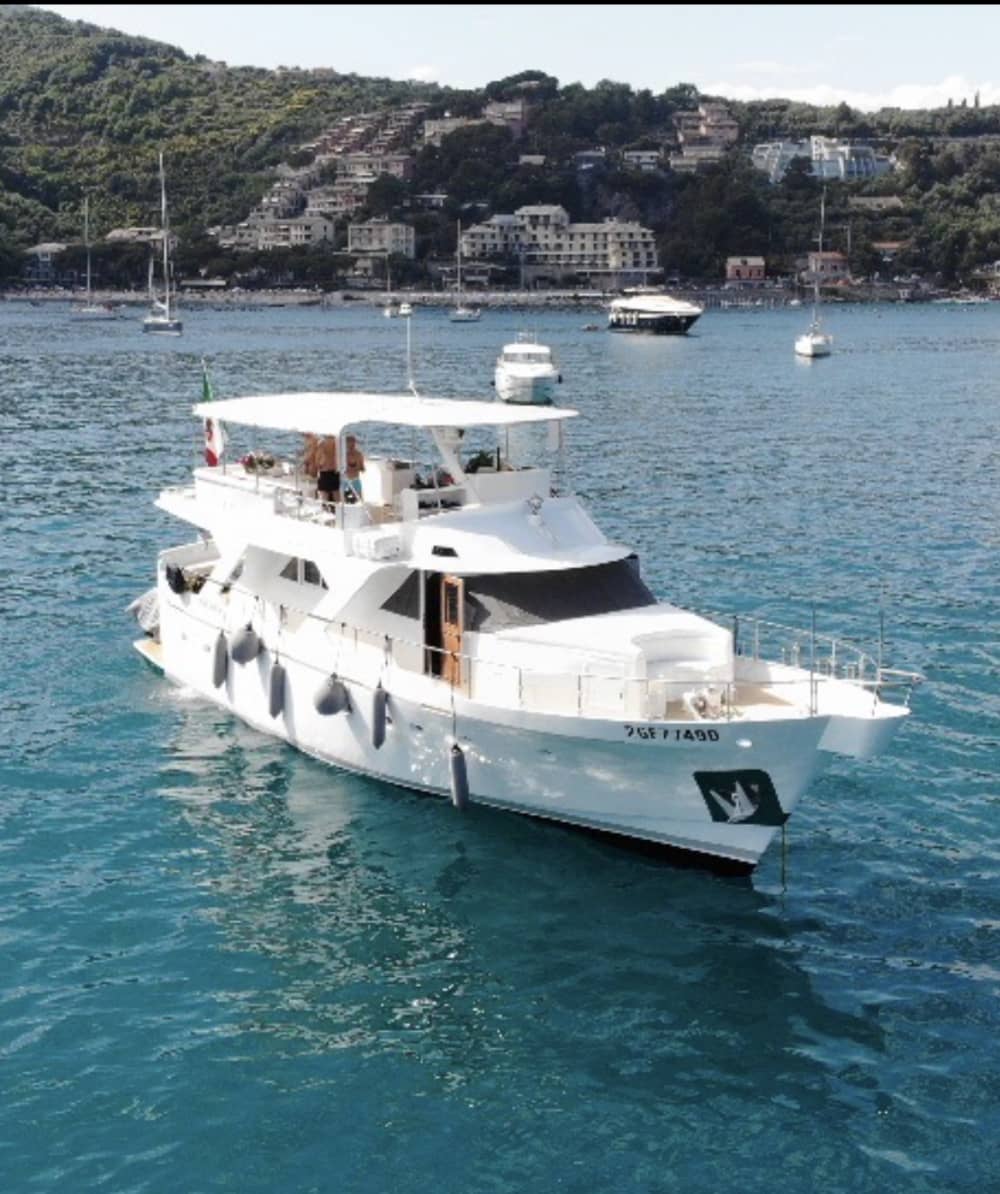 Concedetevi un momento di lusso a La Spezia trascorrendo un'intera giornata su uno yacht a motore.