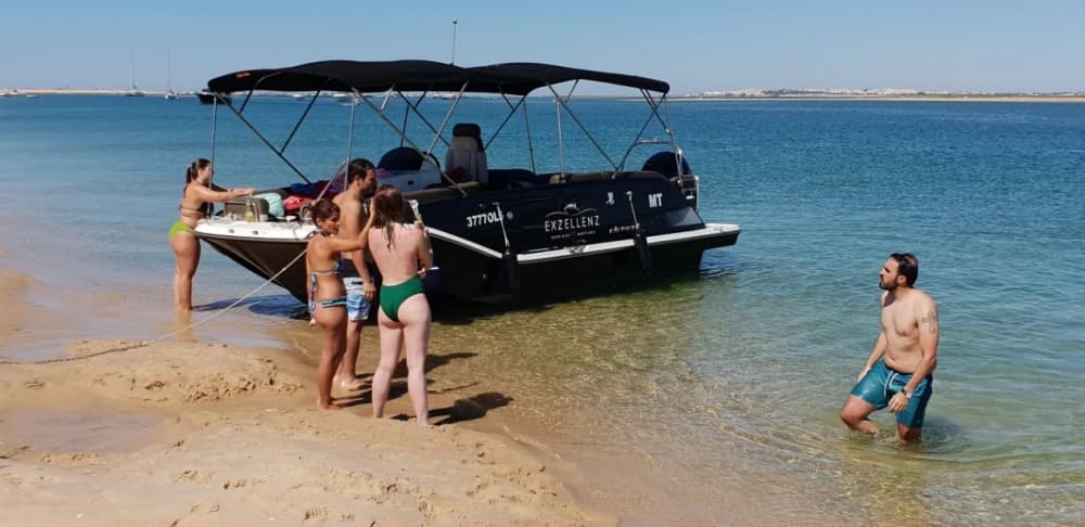 4h w Ria Formosa: Wynajmij łódź motorową i ciesz się