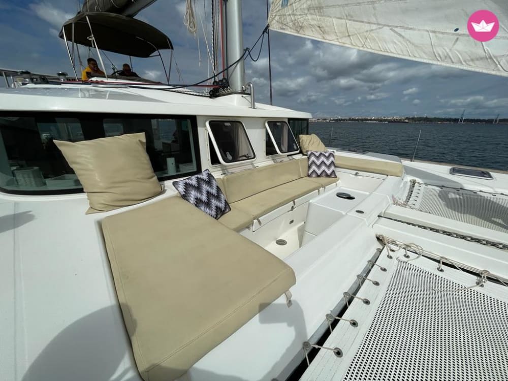 Luxe catamaranvaart van een hele dag in Comporta en Troia